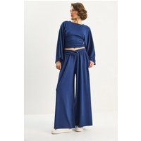 Oversized Strick-Set mit weiter Hose