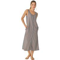 Schlafkleid aus Leinen mit geometrischem Muster