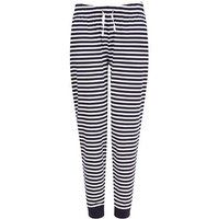 Gestreifte Jersey-Loungehose
