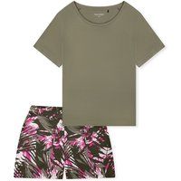 Entspanntes kurzärmeliges Pyjama-Set