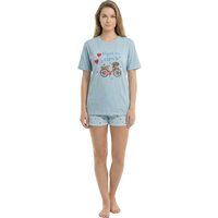 Kurzarm-Pyjama mit Grafik-Print
