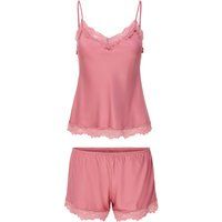 Satin-Cami-Set mit Spitzenbesatz