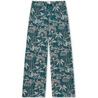 Loungehose mit tropischem Print