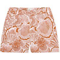 Lounge-Shorts mit abstraktem Muscheldruck