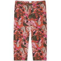 Loungewear-Hose mit Tropen-Print
