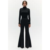 Elegantes drapiertes Rollkragen-Oberteil