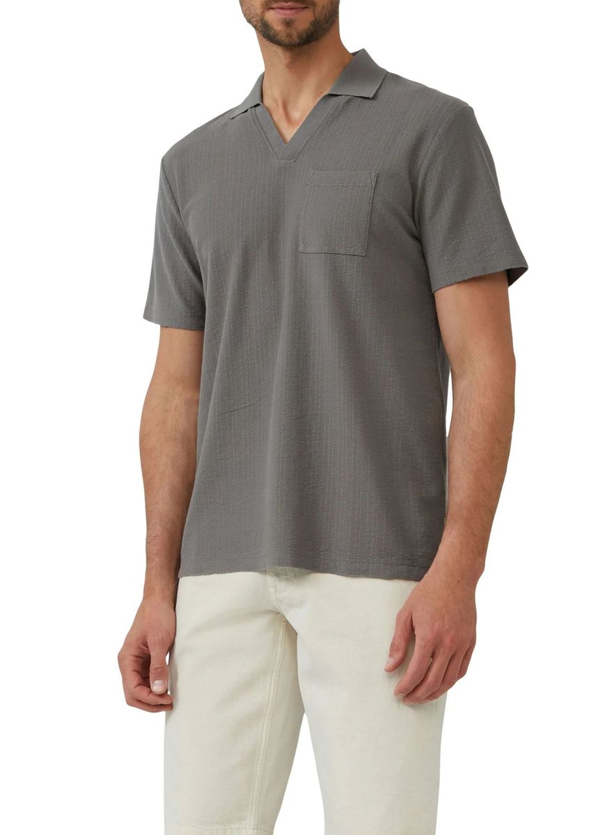 Herren Baumwoll Camp Shirt Uni