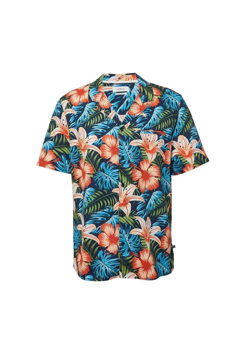 Kurzarmhemd mit Blumendruck