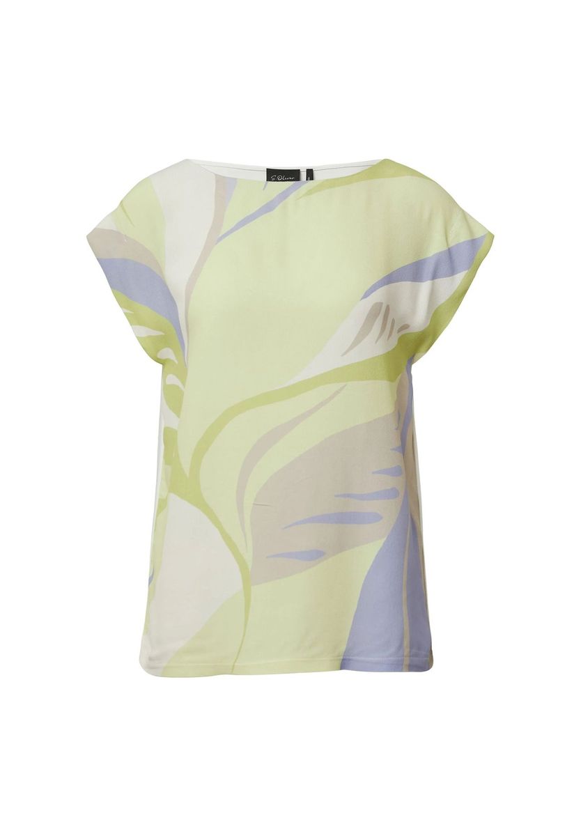 T-Shirt mit abstraktem Boxy-Print