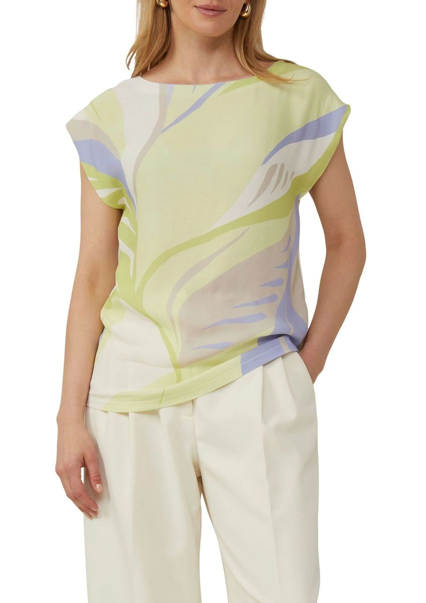 T-Shirt mit abstraktem Boxy-Print