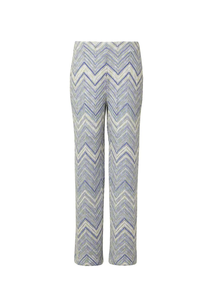 Hose mit Zickzackmuster und entspannter Passform