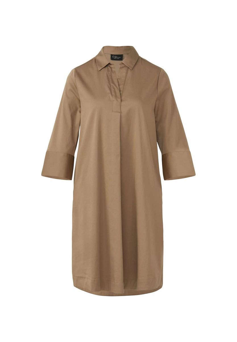 Locker geschnittenes Midi-Hemdblusenkleid