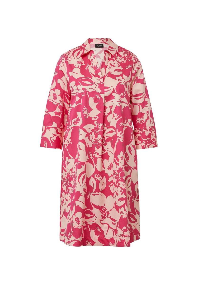 Blusenkleid aus Baumwolle mit Blumendruck