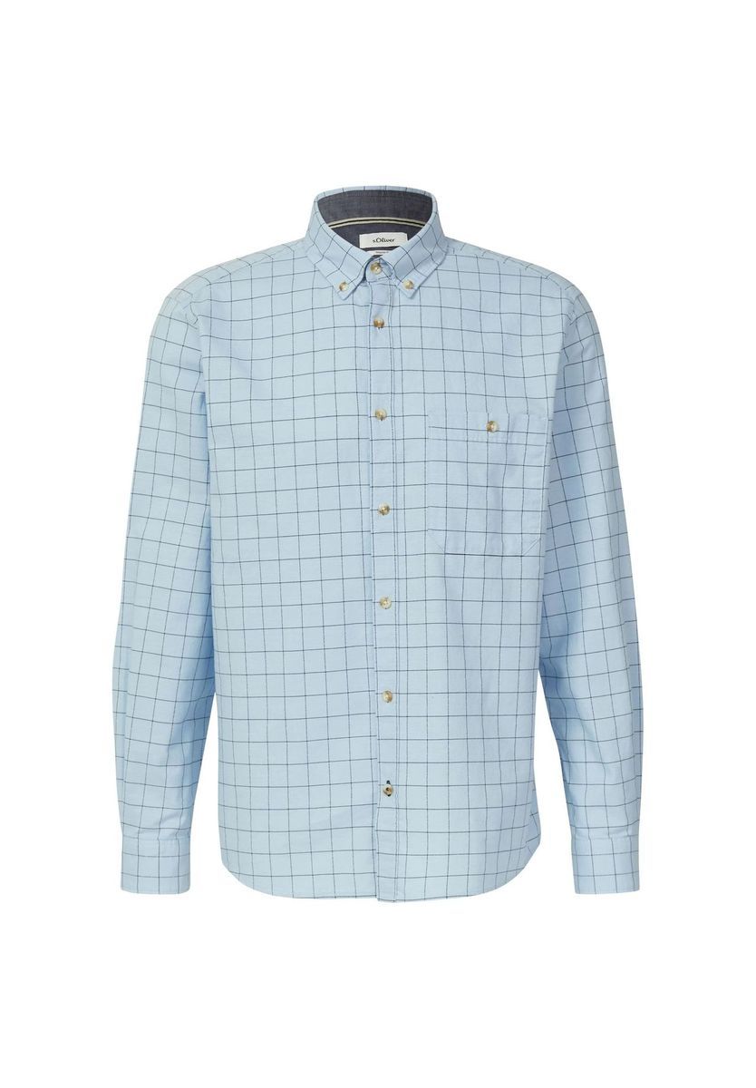 Herren Hemd mit Karomuster, klassische Passform