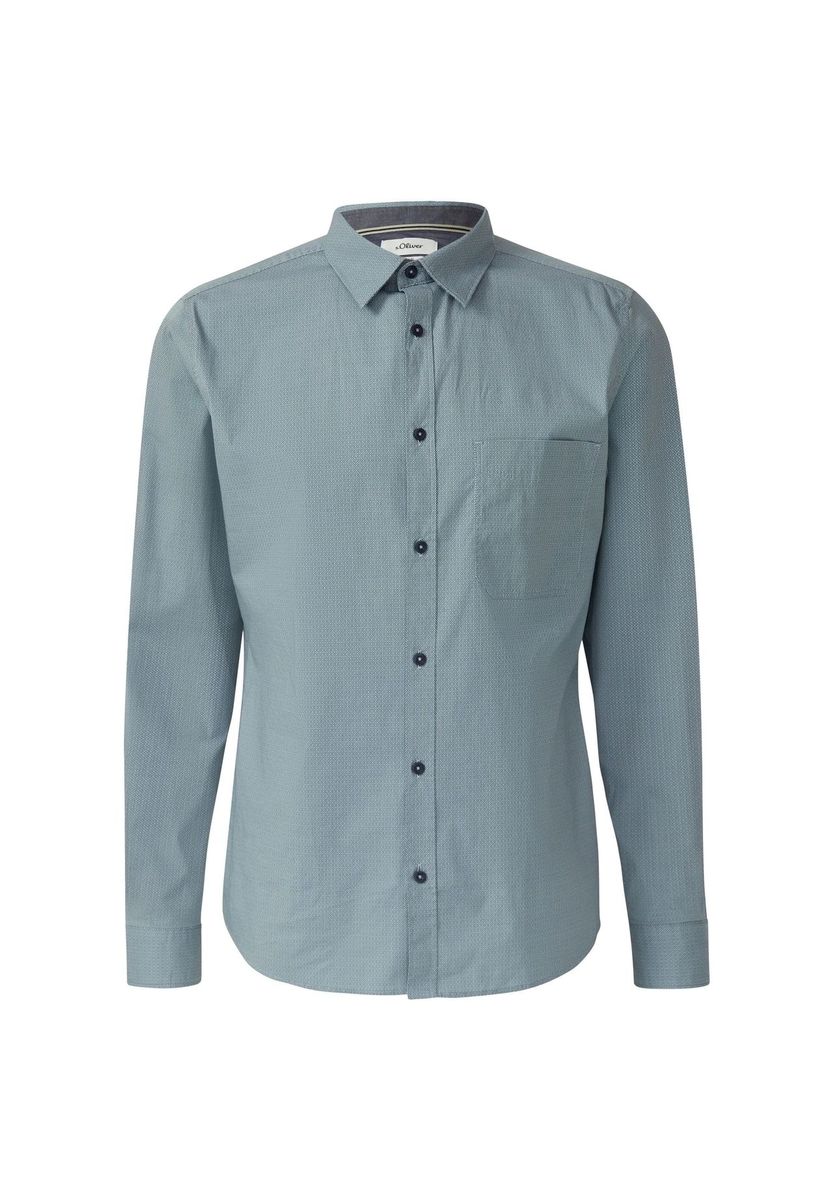 Herren Slim Fit Langarmhemd