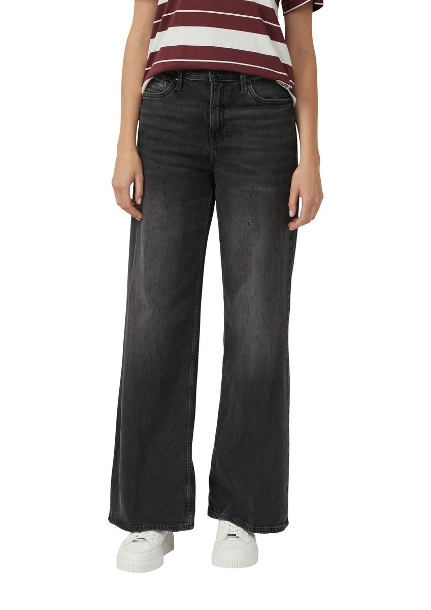 Weitgeschnittene High-Waist Jeanshose