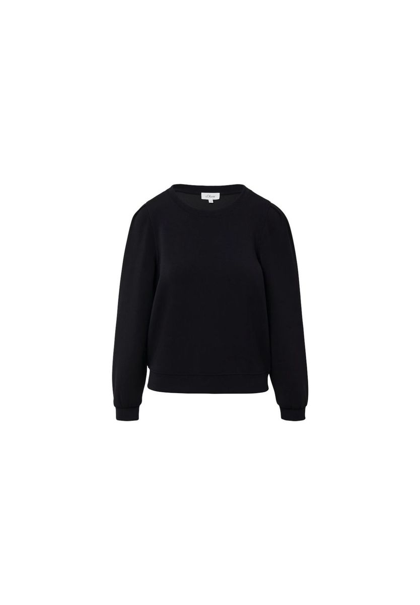 Elegantes Scuba-Strick Sweatshirt mit Puffärmeln