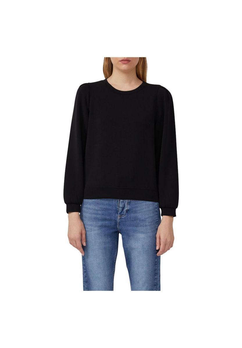 Elegantes Scuba-Strick Sweatshirt mit Puffärmeln