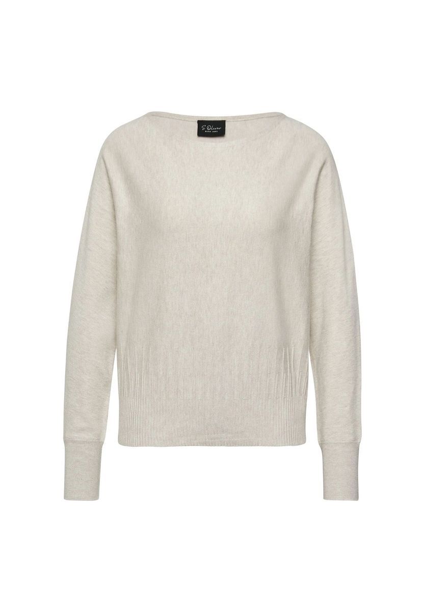 Eleganter Feinstrickpullover mit U-Boot-Ausschnitt