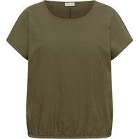 Loose Fit Bluse mit Elastiksaum