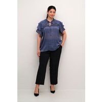 Elegante Plissee-Bluse mit Rüschen