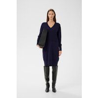 Minimalistisches Strickkleid mit V-Ausschnitt