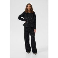 Paillettenbesetzte Lockere Partybluse