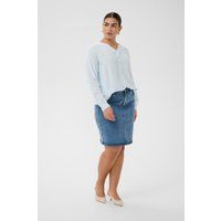 Locker geschnittene Bluse mit Knopfleiste