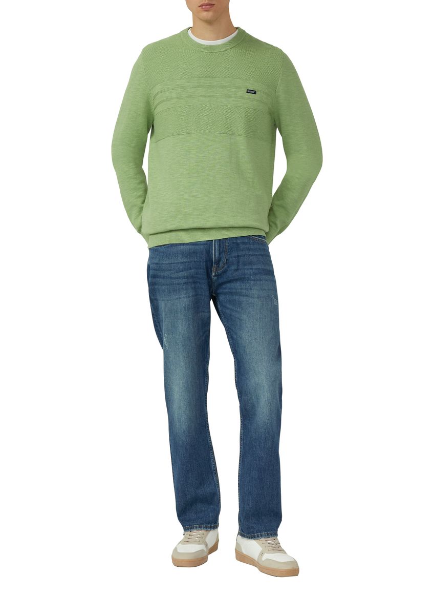 S.Oliver Red Label Strickpullover, Baumwolle, für Herren, grün, M