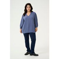 Fließende Eco-Vero-Bluse mit Plissee-Details