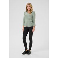 Lochstickerei-Bluse mit Dreiviertelarm