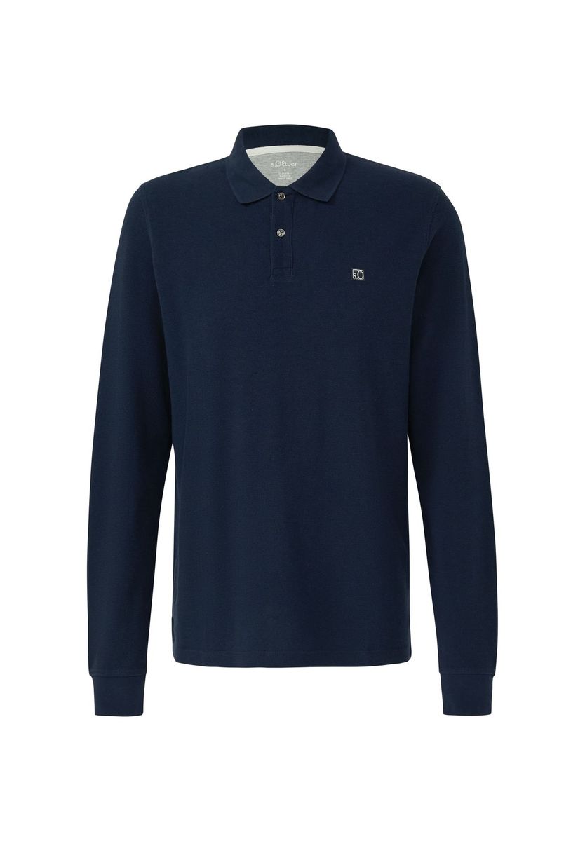 Klassisches Langarm-Poloshirt