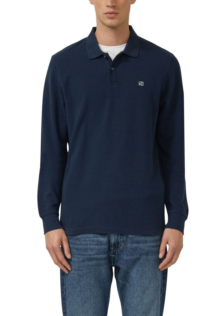 Klassisches Langarm-Poloshirt