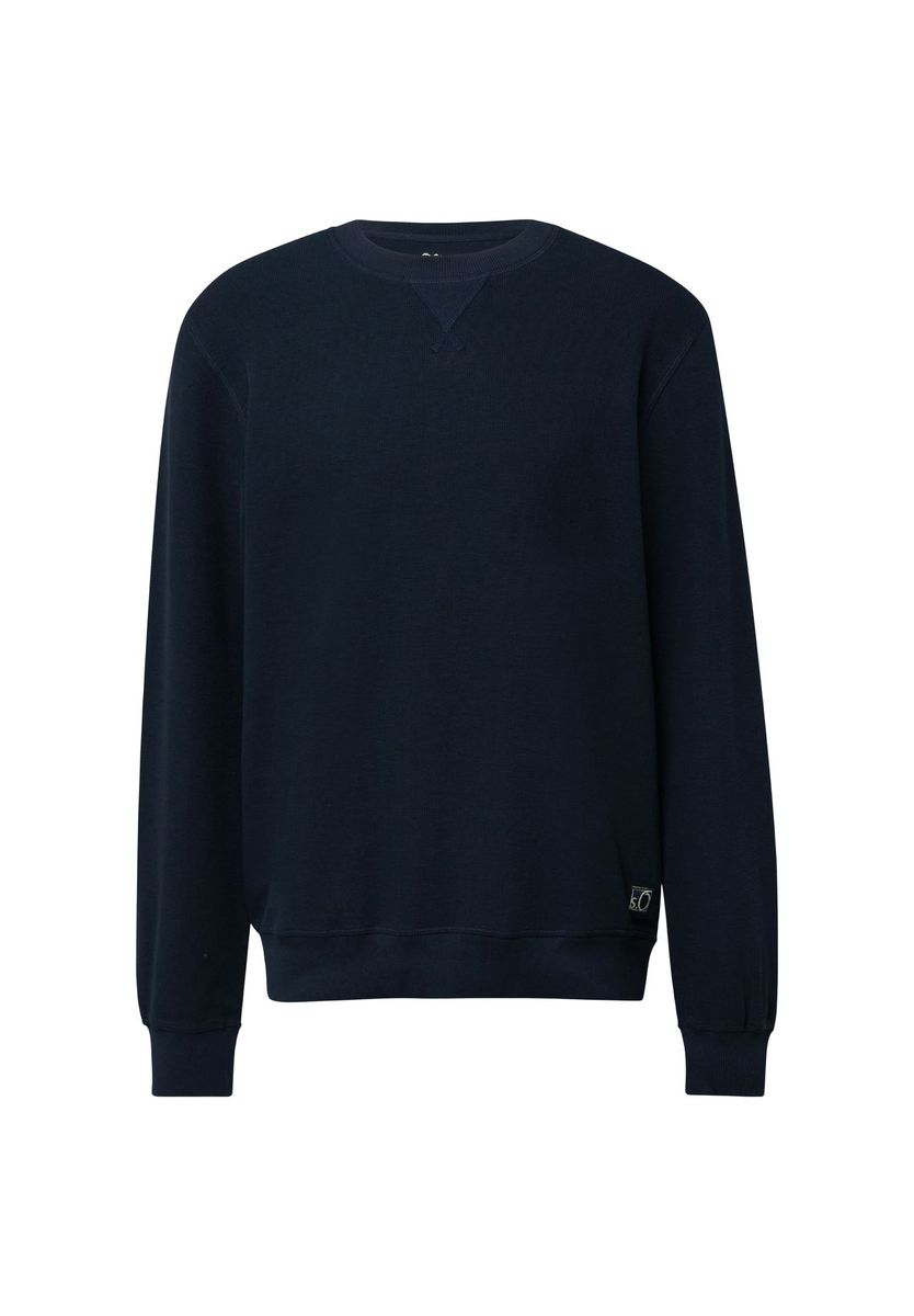 Klassisches Baumwoll-Sweatshirt mit Rundhalsausschnitt