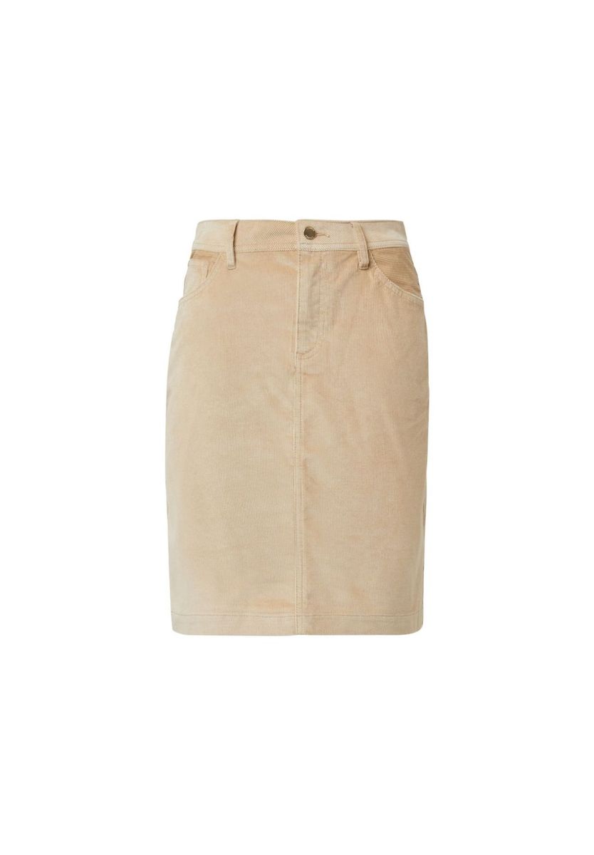 Klassischer Cord-Minirock mit Taschen