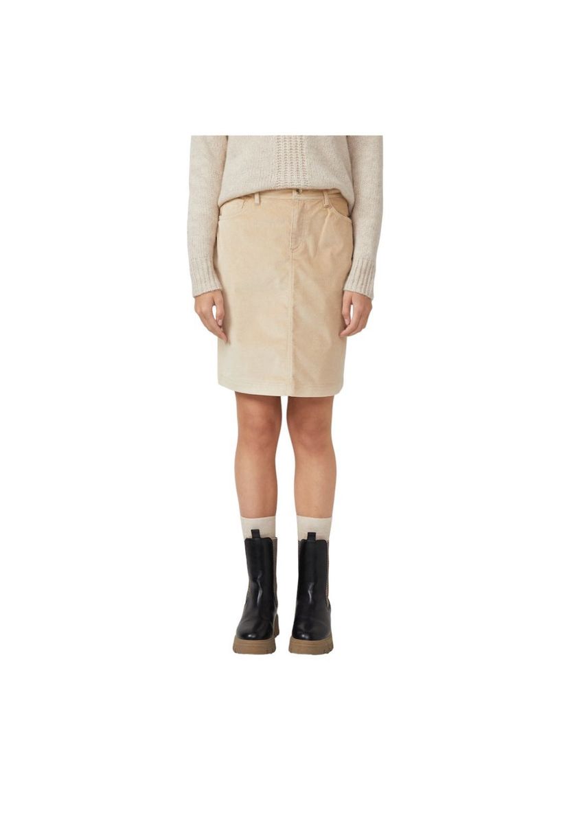 Klassischer Cord-Minirock mit Taschen