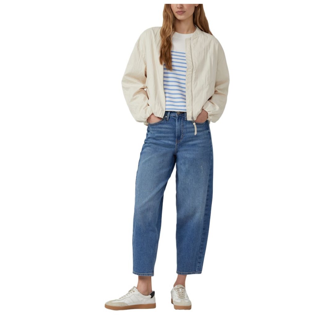 S.Oliver Red Label Strickpullover, Rippbündchen, für Damen, weiß|blau, 36