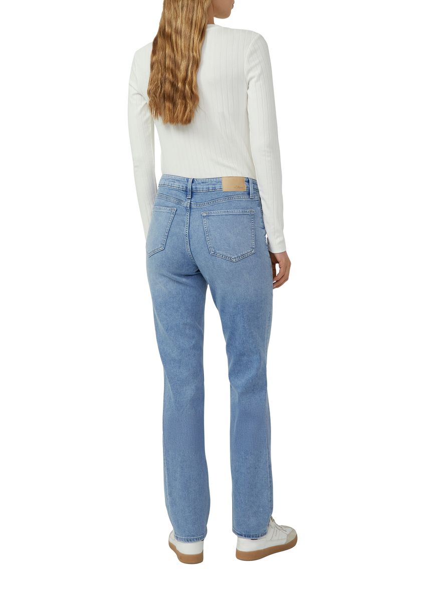 Gerades Bein Jeans mit mittlerer Leibhöhe