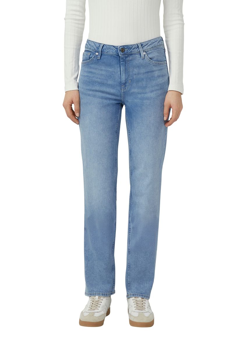 Gerades Bein Jeans mit mittlerer Leibhöhe