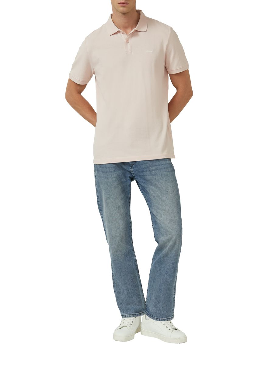 Klassisches Baumwoll-Piqué Poloshirt
