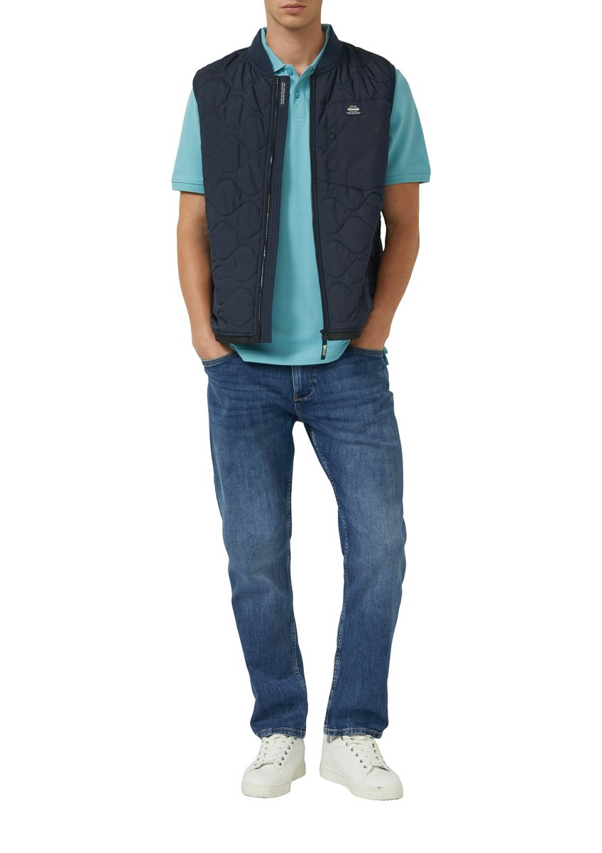 Kurzärmeliges Baumwoll-Poloshirt