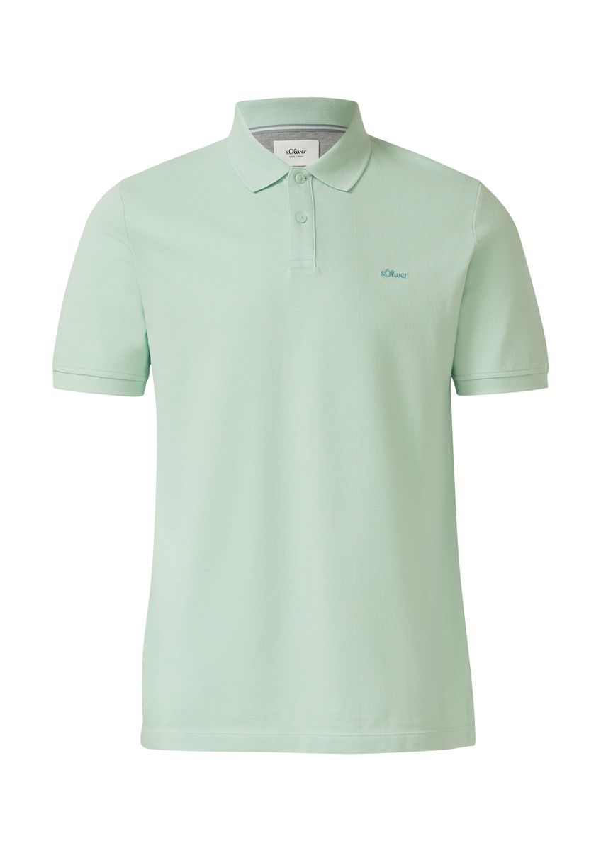 Kurzärmeliges Baumwoll-Poloshirt