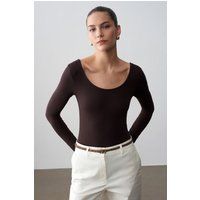 Schlanker Modal-Jersey-Bodysuit