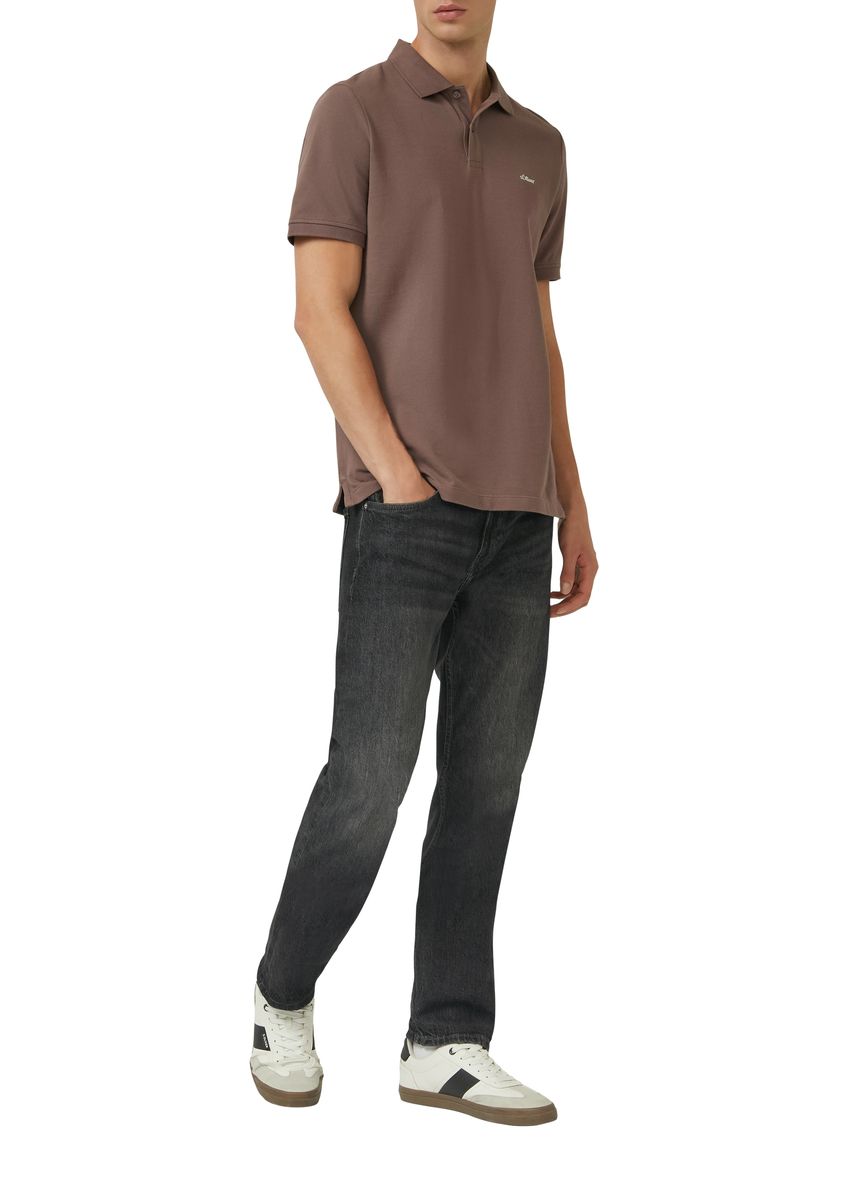 Klassisches Piqué Poloshirt aus Baumwolle