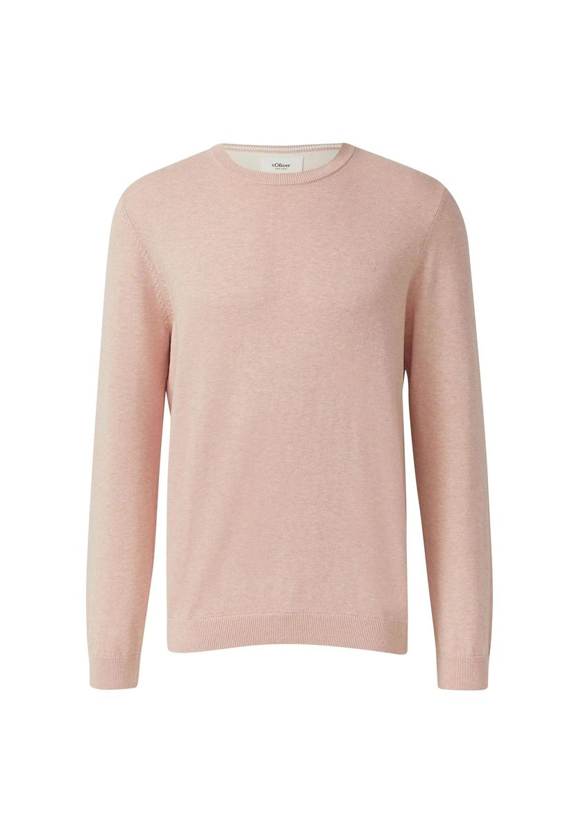 Herren Baumwollpullover mit Rundhalsausschnitt