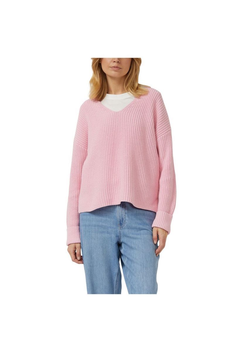 Lässiger Strickpullover mit V-Ausschnitt