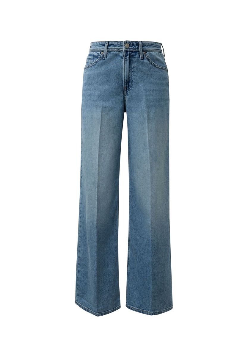 Wide Leg Jeanshose aus Denim