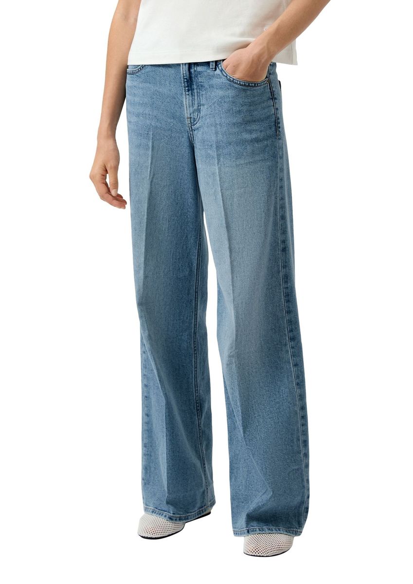 Wide Leg Jeanshose aus Denim