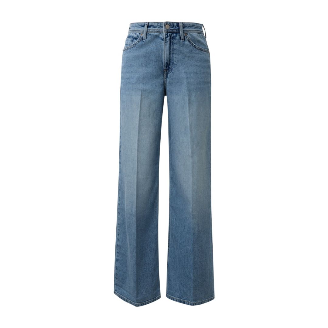 Wide Leg Jeanshose aus Denim