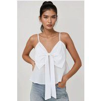 Statement-Camisole mit Oversize-Schleife